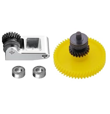 Upgrade der Extruder Getriebebaugruppe aus gehärtetem Stahl für Bambu Lab P1P, P1S, X1C, X1E, Schrägzahn Nano beschichteter Extruder Doppelzahnradsatz aus gehärtetem Stahl für X1/P1-Serie von Rayakt