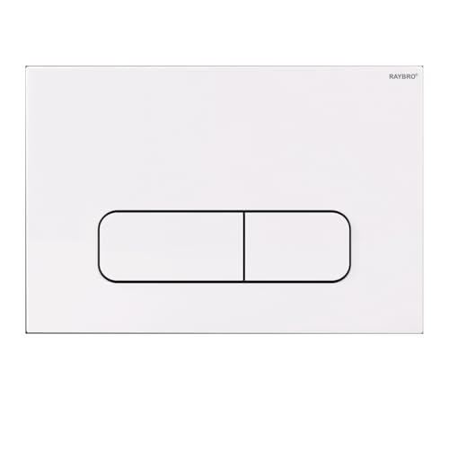Betätigungsplatte RAYBRO „Mocha 15“ 24,5 × 16,5 × 1,26 cm in weiß von Raybro