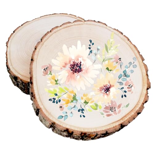 2 Stück Holzscheiben, Holzscheiben 18-20 cm Durchmesser, Runde Baumscheiben Holzplatte Ca.15mm Dicke für DIY Handwerk Holz-Scheiben Hochzeit Mittelstücke Weihnachten Dekoration Baumscheibe 2 Stück Holzscheiben, Holzscheiben 18-20 cm Durchmesser, Runde Baumscheiben Holzplatte Ca.15mm Dicke für DIY Handwerk Holz-Scheiben Hochzeit Mittelstücke Weihnachten Dekoration Baumscheibe von Rayconup