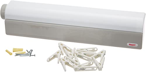 Rayen 0030-Tendedero pared, Hasta de Wandwäschetrockner, Weiß, Holz, 44X10X6 cm, 22 metros tendido von Rayen