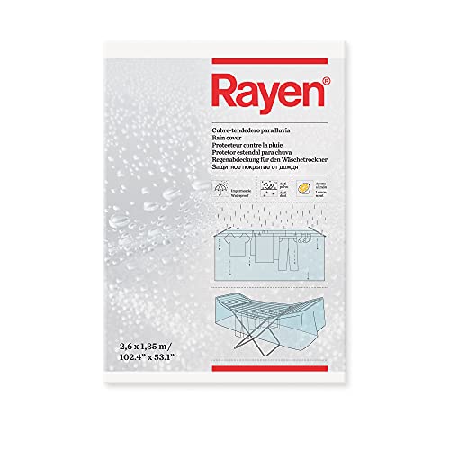 Rayen 6011.01 Regenschutz für Wäschetrockner, wasserdicht, staubdicht, mit Zitronenduft, 260 x 135 cm, Polyethylen, Durchsichtig, 260x135 cm von Rayen