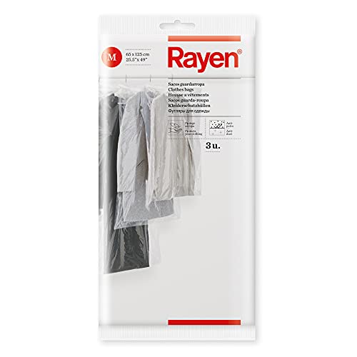 Rayen 6046 Kleiderhüllen, 3 Stück, 65 x 125 cm von Rayen