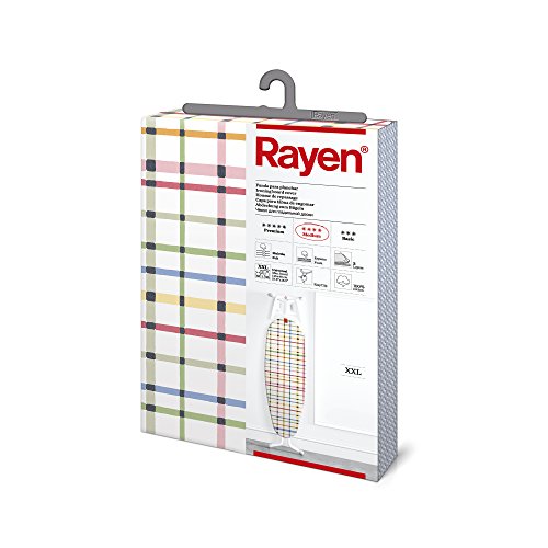 Rayen 6117 Bügeltischbezug mit Sicherheitsverschluss, XXL, 55 x 150 cm farblich sortiert von Rayen