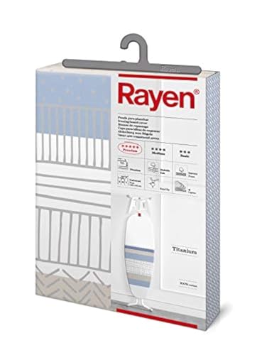 Rayen 6157.12 Bügelbrettbezug, 45 x 130 cm, Molton und Titanharzbeschichtung, Modell sortiert von Rayen