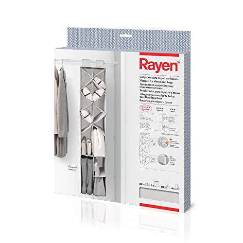 Rayen Colgador para Zapatos y bolsos, 5x30x30 cm, Polyester, grau, Medidas: 142,5 x 30 x 30 cm von Rayen