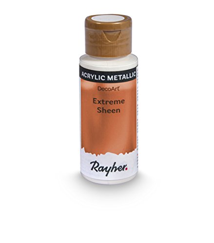 Rayher Hobby Extreme Sheen Metallic-Farbe, brillant bronze, Flasche 59 ml, Acrylfarbe metallic, patentierte Rezeptur, 35014660 von Rayher