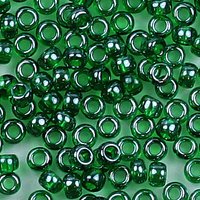 1 Dose Rocailles 2,6 mm, transparent gelüstert, Dose17g, grün von Rayher