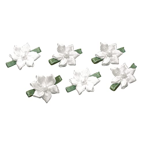 Blüte mit Perle grün/weiÃŸ 2cm von Rayher