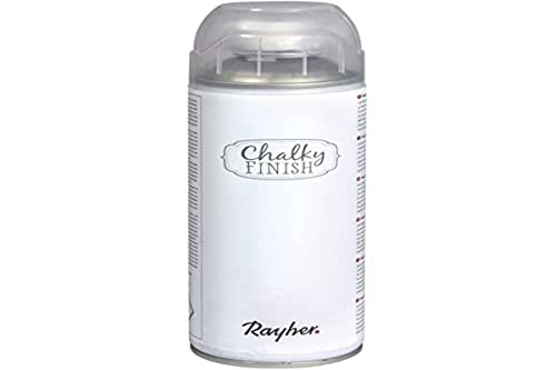 RAYHER Chalky Finish Spray 400ml, Kreidefarbe für eine Fläche von circa 1,5 – 2m², Weiß von Rayher