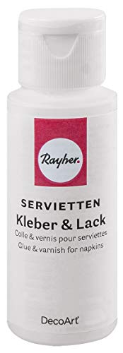 RAYHER - Hobby 38061000 - Kleber für Servietten. 59 ml Flasche von Rayher