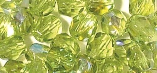 Rayher - 14200456 - Glas Schliffperle, 4mm, irisierend, olive von Rayher