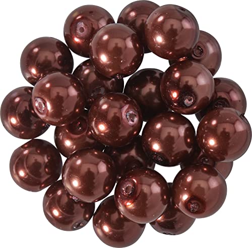 Rayher 14402532 Renaissance Glaswachsperlen, 8 mm ø, nougat, Dose 25 Stück Rayher 14402532 Renaissance Glaswachsperlen, 8 mm ø, nougat, Dose 25 Stück von Rayher