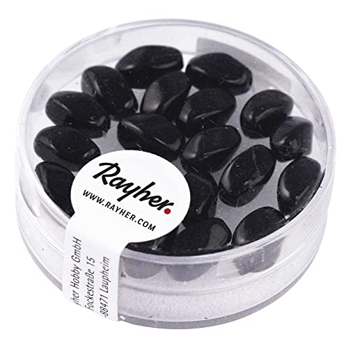 Rayher 14408576 Renaissance-Olive, 9x6 mm, Dose 20 Stück, schwarz Rayher 14408576 Renaissance-Olive, 9x6 mm, Dose 20 Stück, schwarz von Rayher