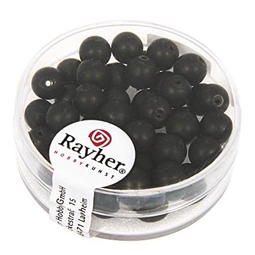 Rayher - 14447576 - Renaissance Glaswachsperlen, matt , 6 mm, Dose 45 von Rayher