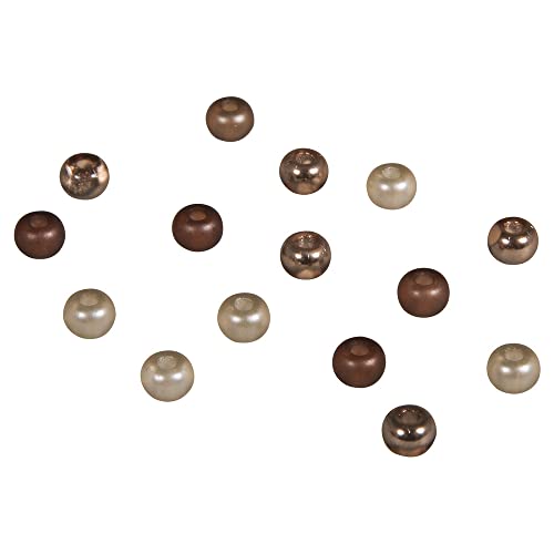 Rayher 14799532 Rocailles-Mix mit Großloch, 5,5mm ø, braun-Töne Rayher 14799532 Rocailles-Mix mit Großloch, 5,5mm ø, braun-Töne von Rayher