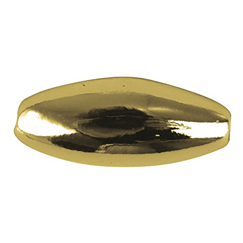 Rayher 1632006 Plastik-Oliven, 6x3 mm, gold von Rayher