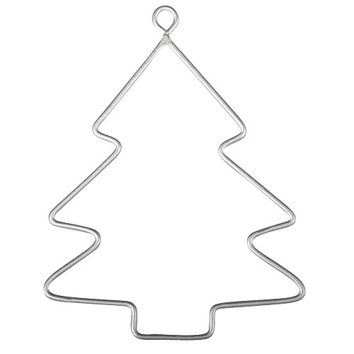 Rayher 24089000 Draht Bäume, 6 x 7,5 cm, 3 Stück, Tannenbaum aus Metalldraht, Drahtbaum, Form zum Umwickeln, Basteln, Dekorieren von Rayher