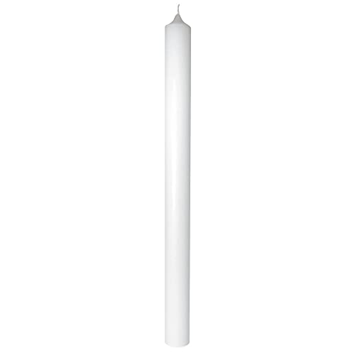 Rayher 3130400 Kommunionkerze, weiß, 50 cm, 4 cm ø, RAL-Gütezeichen, 100% Paraffin, Kerzenrohling zur Kommunion, Taufe, Geburtstag, Hochzeit, Kerze zum Basteln und Verzieren von Rayher