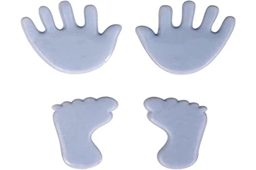 Rayher 31438356 Wachsmotiv Babyfüße/-hände, ca. 1,5 cm, Btl. 2 Babyhände aus Wachs und 2 Babyfüße aus Wachs, Kerzen verzieren, Verzierwachs, Wachsmotiv für Kerzen, hellblau Rayher 31438356 Wachsmotiv Babyfüße/-hände, ca. 1,5 cm, Btl. 2 Babyhände aus Wachs und 2 Babyfüße aus Wachs, Kerzen verzieren, Verzierwachs, Wachsmotiv für Kerzen, hellblau von Rayher