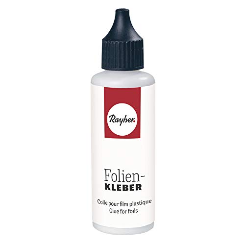 Rayher 3338400 Folienkleber, transparent, Flasche 51g von Rayher