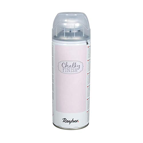 Rayher 34371271 Chalky Finish Farbspray, muschelrosa, Spraydose 400 ml, Kreidefarbe auf Wasserbasis, ultra-matt, schnelltrocknend, wetterbeständig, für Shabby-Chic-, Vintage- und Landhaus-Stil-Looks von Rayher