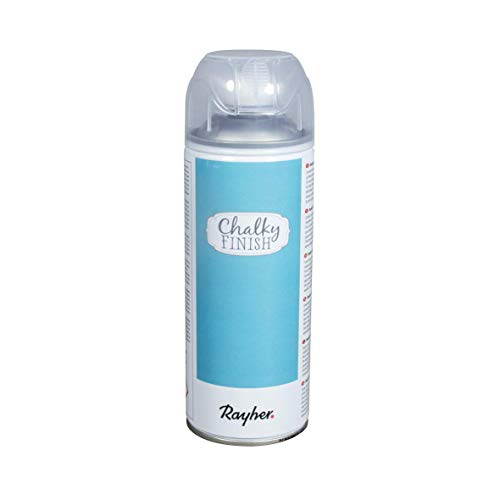 Rayher 34371392 Chalky Finish Farbspray, indisch türkis, Spraydose 400 ml, Kreidefarbe auf Wasserbasis, ultra-matt, schnelltrocknend, wetterbeständig, für Shabby-Chic, Vintage und Landhaus-Stil-Looks von Rayher