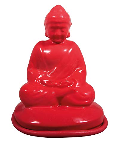 Rayher 34447000 Latex Vollform-Gießform Buddha, 6,5 x 12,5 cm, ideal zum Gießen von Kreativ-Beton, Raysin Gießpulver, Keramikpulver, Seife, Wachs etc., Weiß von Rayher