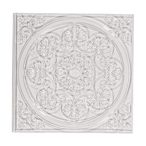 Rayher Hobby Rayher 36094000 Relief-Eingießplatte Mandala, 11 x 11 cm, für plastische Muster in Gießobjekten, Durchsichtig von Rayher