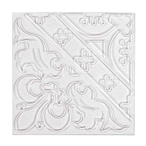 Rayher 36095000 Relief-Eingießplatte Ornament, 11 x 11 cm, für plastische Muster in Gießobjekten, Durchsichtig von Rayher