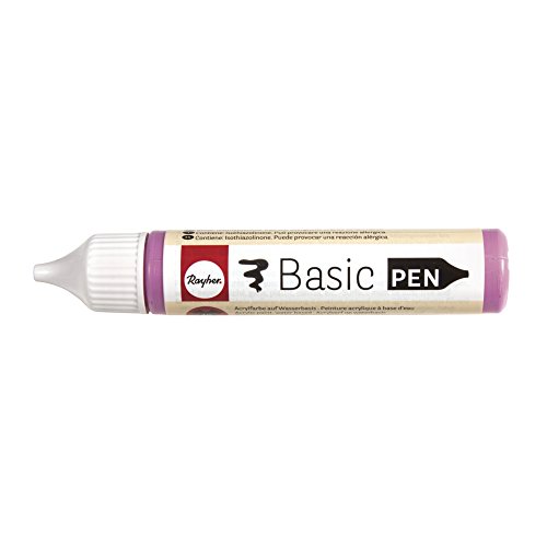 Rayher 38891264 Basic-Pen, Flasche 28ml, pink von Rayher
