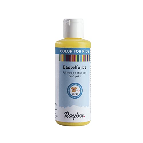 Rayher 38955160 Kinder-Bastelfarbe, Flasche 80ml, zitrone Rayher 38955160 Kinder-Bastelfarbe, Flasche 80ml, zitrone von Rayher