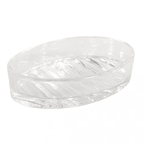 Rayher 46045000 Glas Seifenschale, 13x9x3cm, mit Rillen von Rayher