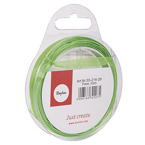 Rayher 5521629 Organzaband, 7mm, SB-Rolle 10m, grün Rayher 5521629 Organzaband, 7mm, SB-Rolle 10m, grün von Rayher