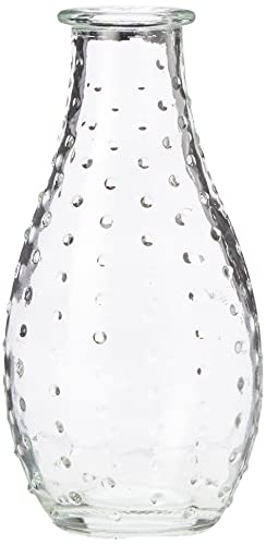 RAYHER HOBBY Rayher 56811000 Glas Vase, 7cm ø, 14cm, mit Punkte von Rayher