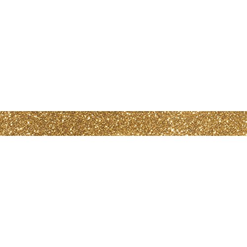 Rayher 59925616 Glitter Tape, 15mm, Rolle 5m, gold von Rayher