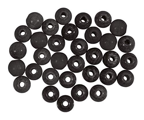 Rayher 63072576 Holzkugeln gebohrt FSC 100%, matt, 8 mm ø, schwarz, SB-Btl. 65 Stück, Normal Rayher 63072576 Holzkugeln gebohrt FSC 100%, matt, 8 mm ø, schwarz, SB-Btl. 65 Stück, Normal von Rayher
