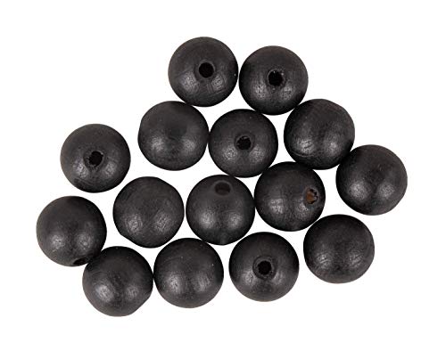 Rayher 63074576 Holzkugeln gebohrt FSC 100%, matt, 15 mm ø, schwarz, SB-Btl. 15 Stück, Normal Rayher 63074576 Holzkugeln gebohrt FSC 100%, matt, 15 mm ø, schwarz, SB-Btl. 15 Stück, Normal von Rayher