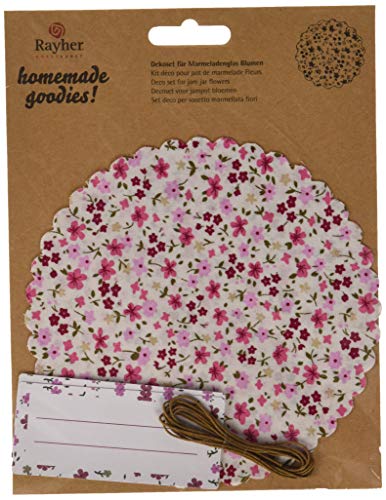 RAYHER HOBBY Rayher 68003000 Dekoset f. Marmeladenglas Blumen, SB-Btl 1Set von Rayher