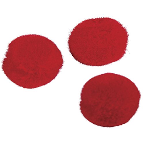 Rayher 7651118 Pompons, 10 mm, SB-Btl. 65 Stück, rot von Rayher