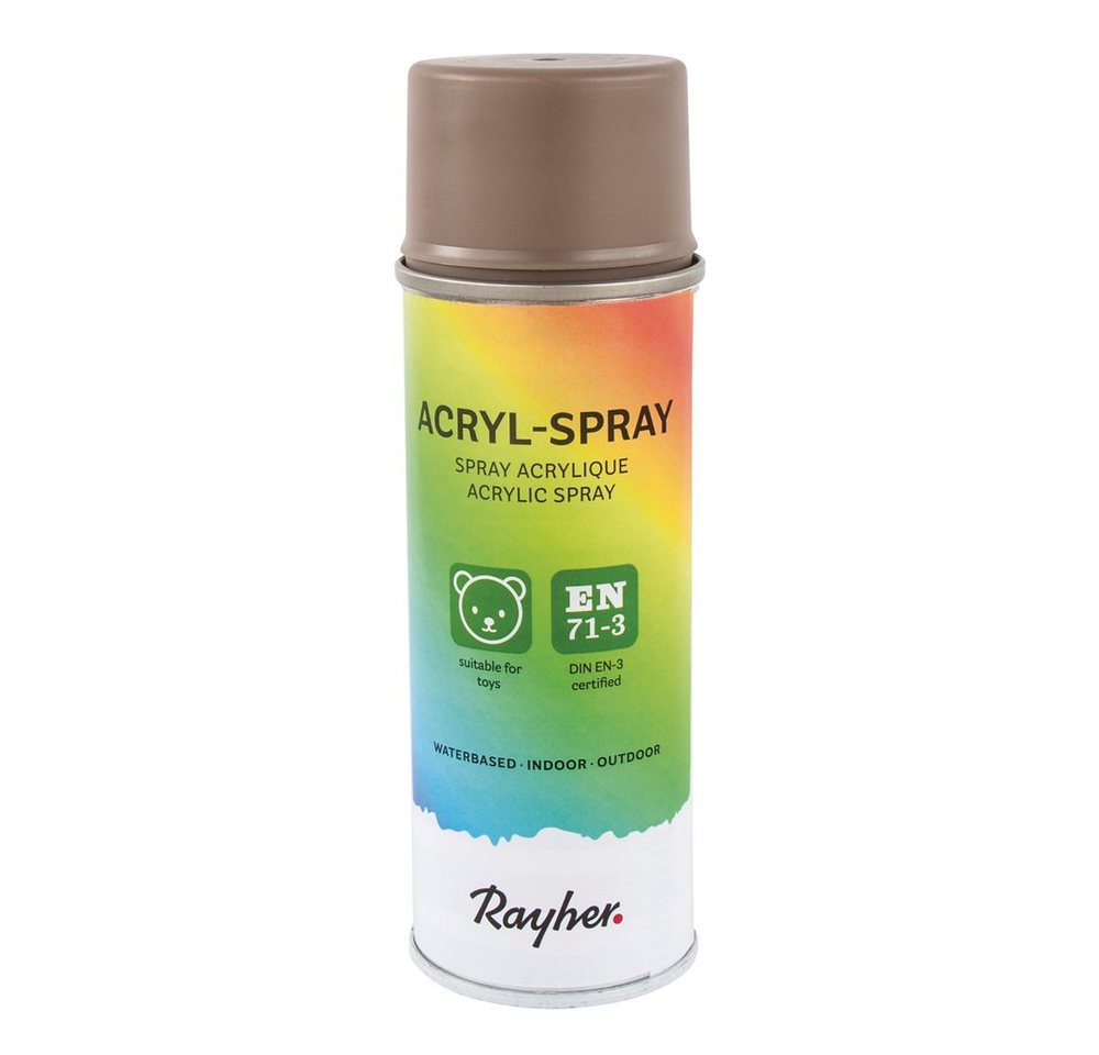 Rayher Bastelfarbe Acryl Spray taupe 200ml von Rayher