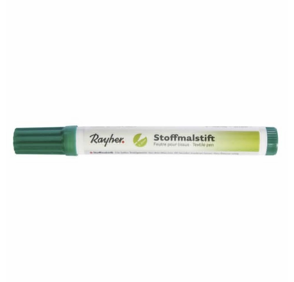 Rayher Bastelfarbe Stoffmalstifte Spitze-D grün dunkel von Rayher