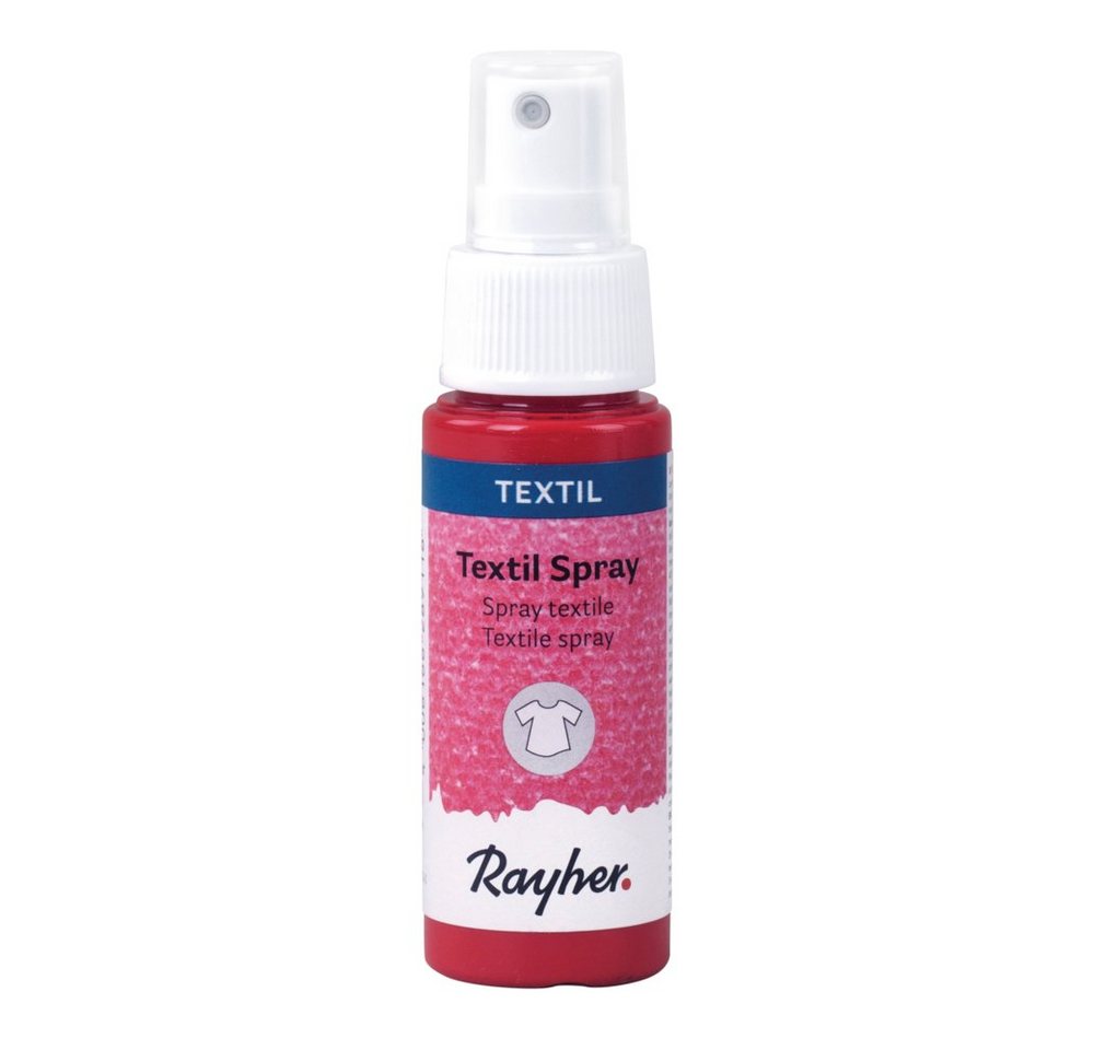Rayher Bastelfarbe Textil Spray karminrot 50ml von Rayher