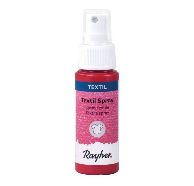 Rayher Bastelfarbe Textil Spray karminrot 50ml von Rayher