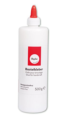 Rayher Bastelkleber mit Dosierverschluss, Flasche 500g. 3340900, Schwarz-uhu776 Rayher Bastelkleber mit Dosierverschluss, Flasche 500g. 3340900, Schwarz-uhu776 von Rayher