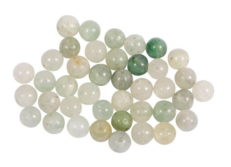 Rayher Bastelperlen Halbedelsteinperlen, 4mm, 40 Stück, (40-tlg) von Rayher