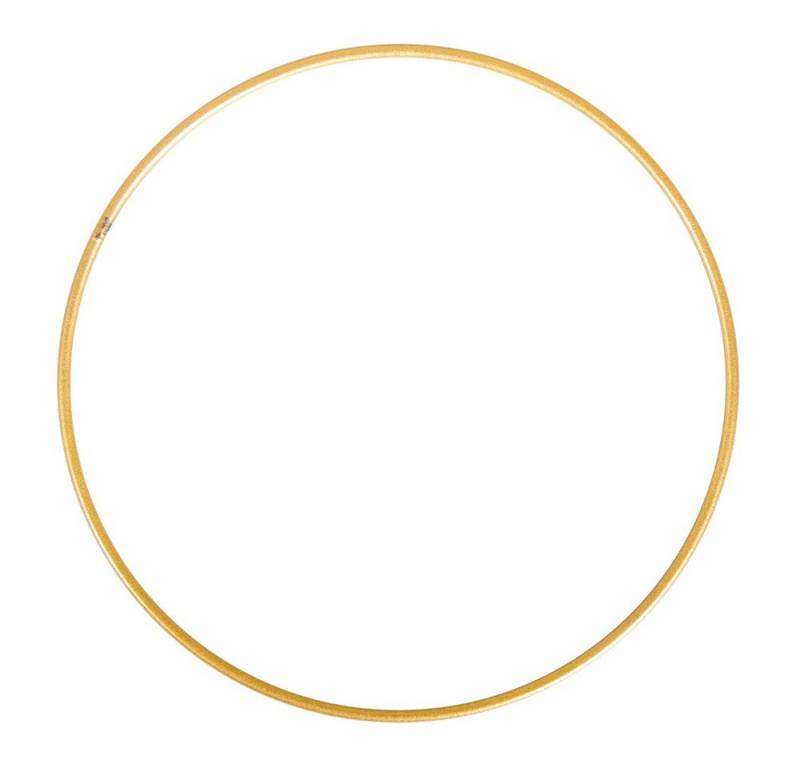 Rayher Bastelperlen Metallringe beschichtet, 25cm ø, gold von Rayher