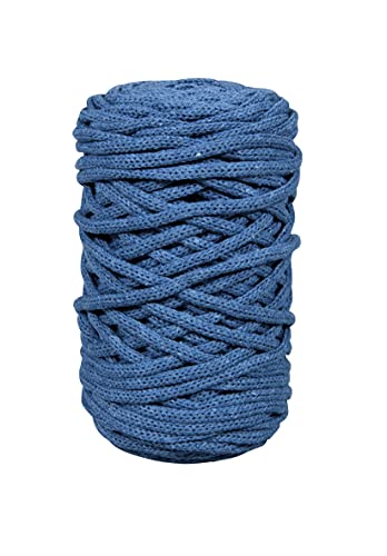 Rayher Braidy Recycling Garn, geflochten, 4 mm ø, jeansblau, 250 g Knäuel, Lauflänge ca. 60 m, Strickgarn, Häkelgarn, Textilgarn, Bastelgarn, Knüpfgarn, Macrameegarn, 42010372 Rayher Braidy Recycling Garn, geflochten, 4 mm ø, jeansblau, 250 g Knäuel, Lauflänge ca. 60 m, Strickgarn, Häkelgarn, Textilgarn, Bastelgarn, Knüpfgarn, Macrameegarn, 42010372 von Rayher