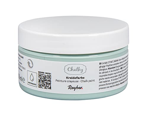 Rayher Chalky, Kreidefarbe auf Wasserbasis, lindgrün, Dose 100 ml, für Shabby-Chic, Vintage- und Landhaus-Stil-Looks, 35047414 Rayher Chalky, Kreidefarbe auf Wasserbasis, lindgrün, Dose 100 ml, für Shabby-Chic, Vintage- und Landhaus-Stil-Looks, 35047414 von Rayher