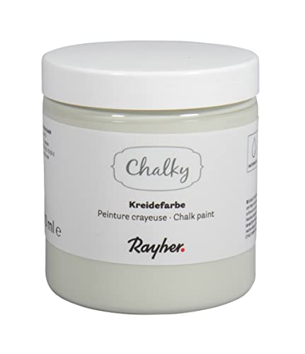 Rayher Chalky, Kreidefarbe auf Wasserbasis, mintgrün, für Shabby-Chic, Vintage- und Landhaus-Stil-Looks, Dose 230 ml, 35048408 Rayher Chalky, Kreidefarbe auf Wasserbasis, mintgrün, für Shabby-Chic, Vintage- und Landhaus-Stil-Looks, Dose 230 ml, 35048408 von Rayher