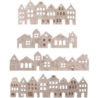 Rayher Dekoartikel grau Filzleiste Nordic Häuser + Mini Häuser, 4 St. Rayher Dekoartikel grau Filzleiste Nordic Häuser + Mini Häuser, 4 St. von Rayher